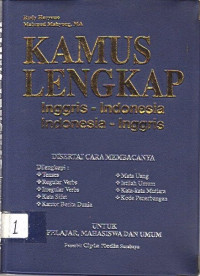 Kamus Lengkap : Inggris-Indonesia Indonesia-Inggris